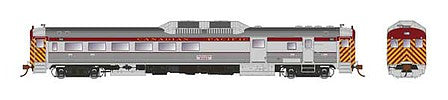 Rapido Trains 16739 HO Scale Budd RDC-3 Phase 1c - LokSound and DCC -- Canadian Pacific 9023 (As-Delivered, stainless steel, maroon, yellow)