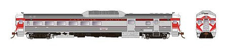 Rapido Trains 16740 HO Scale Budd RDC-3 Phase 1c - LokSound and DCC -- Canadian Pacific 9021 (stainless steel, Action Red, Hockey Mask Ends)