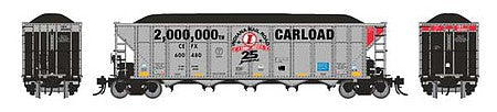 Rapido Trains 169008 HO Scale AutoFlood III Rapid Discharge Coal Single Car - Ready to Run -- CEFX Special Paint Scheme Commemorating 2 Million Carloads
