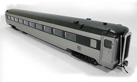 Rapido Trains 17210 HO Scale NH 8600 Series Stainless Steel Coach with Skirts - Ready to Run -- New Haven No Number (As-Delivered, stainless, black)