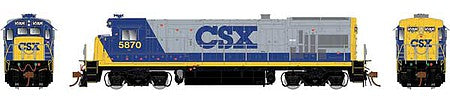 Rapido Trains 18020 HO Scale GE B36-7 - Standard DC -- CSX 5923 (YN2, gray, blue, yellow, No Ditch Lights)