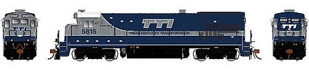 Rapido Trains 18051 HO Scale GE B36-7 - Standard DC -- Transkentucky Transportation 5815 (blue, silver, white)
