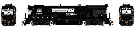 Rapido Trains 18528 HO Scale GE B36-7 High-Nose - LokSound and DCC -- Norfolk Southern 3815 (black, white)
