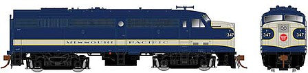 Rapido Trains 21079 HO Scale Alco-MLW FA-2 Phase II - Standard DC -- Missouri Pacific 347 (As-Delivered, blue, gray)