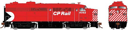 Rapido Trains 21563 HO Scale Alco-MLW FPA-2 Phase II - LokSound and DCC -- Canadian Pacific 4082 (Action Red, black, white, Multimark Logo)