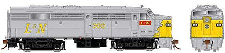 Rapido Trains 21573 HO Scale Alco-MLW FA-2 Phase II - LokSound and DCC -- Louisville & Nashville 300 (gray, yellow, red, Thin L&N)