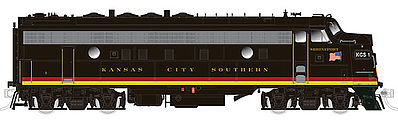 Rapido Trains 220066 HO Scale GMD FP9A - Standard DC - True North -- Kansas City Southern #1 (Southern Belle, red, black, yellow)