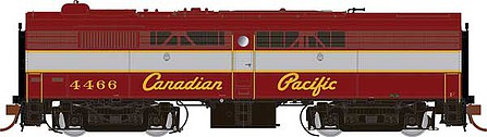 Rapido Trains 22011 HO Scale Alco-MLW FB-2 Phase II - Standard DC -- Canadian Pacific 4469 (maroon, gray, Script Lettering)