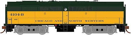 Rapido Trains 22018 HO Scale Alco-MLW FB-2 Phase Ib - Standard DC -- Chicago & North Western 4103-B (yellow, green)