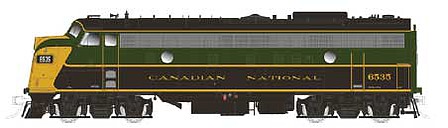 Rapido Trains 220571 HO Scale GMDD FP9A - LokSound and DCC - True North -- Canadian National #6535 (1954 Scheme; green, black, yellow)