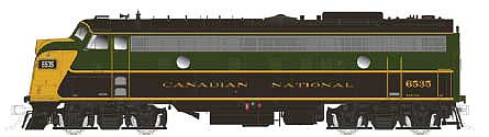 Rapido Trains 220573 HO Scale GMDD FP9A - LokSound and DCC - True North -- Canadian National #6542 (1954 Scheme; green, black, yellow)