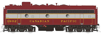 Rapido Trains 221032 HO Scale GMD F9B - Standard DC - True North -- Canadian Pacific #1902 (maroon, gray, Block Lettering)