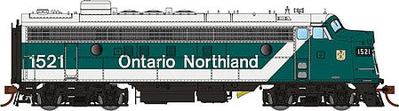 Rapido Trains 222027 HO Scale GMD FP7 - Standard DC -- Ontario Northland 1517 (Progressive Scheme, green, white)