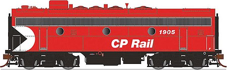 Rapido Trains 223011 HO Scale GMD F9B - Standard DC -- Canadian Pacific 1905 (Action Red, black, white, Multimark Logo, 5" Stripes