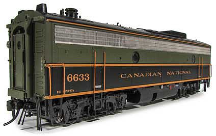 Rapido Trains 223022 HO Scale GMD F9B - Standard DC -- Canadian National 6633 (As-Delivered, black, green)