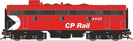 Rapido Trains 223514 HO Scale GMD F7B - LokSound & DCC -- Canadian Pacific 4445 (Action Red, Multimark, 8" Stripes, No Steam Generato