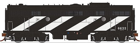 Rapido Trains 223523 HO Scale GMD F9B - LokSound & DCC -- Canadian National #6621 (black, white; Stripe-Noodle Scheme)