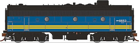 Rapido Trains 223529 HO Scale GMD F9B - LokSound & DCC -- Canadian National 6631 (black, white, Stripe-Noodle Scheme)