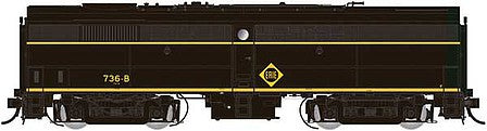 Rapido Trains 22521 HO Scale Alco-MLW FB-2 Phase Ia - LokSound and DCC -- Erie 738-B (black, yellow)