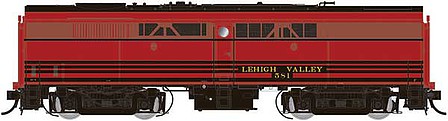 Rapido Trains 22527 HO Scale Alco-MLW FB-2 Phase Ia - LokSound and DCC -- Lehigh Valley 585 (As Delivered, Cornell Red, black)