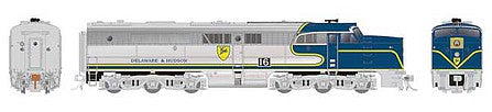 Rapido Trains 23008 HO Scale Alco PA1 - Standard DC -- Delaware & Hudson 19 (silver, blue, yellow)
