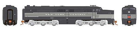 Rapido Trains 23025 HO Scale Alco PA1 - Standard DC -- New York Central-P&LE 4207 (Lightning Stripe, 2-Tone Gray, System Lettering)