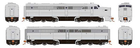 Rapido Trains 23099 HO Scale Alco PA1 - PB1 Set - Standard DC -- Undecorated, Non-Dynamic Brakes