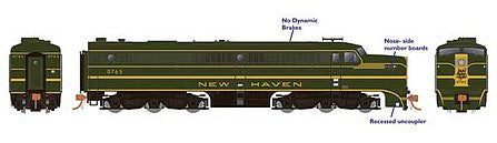 Rapido Trains 23517 HO Scale Alco PA1 - ESU LokSound and DCC -- New Haven 0776 (green, gold)