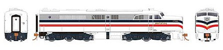 Rapido Trains 23539 HO Scale Alco PA2 - ESU LokSound and DCC -- American Freedom Train 1776 (1947 Edition, white, red, blue)