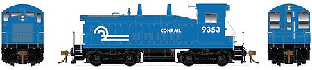 Rapido Trains 27518 HO Scale EMD-GMD SW1200 - LokSound and DCC -- Conrail 9353 (blue, white)