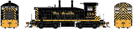 Rapido Trains 27519 HO Scale EMD-GMD SW1200 - LokSound and DCC -- Denver & Rio Grande Western #131 (black, Aspen Gold)