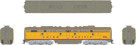 Rapido Trains 28042 HO Scale EMD E8B - Standard DC -- Union Pacific 935B (Armour Yellow, gray, red)