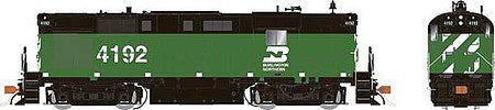Rapido Trains 31055 HO Scale Alco RS11 - Standard DC -- Burlington Northern 4195 (Cascade Green, black, white)