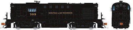 Rapido Trains 31517 HO Scale Alco RS11 - LokSound and DCC -- Norfolk and Western 309 As Delivered (As-Delivered, black)