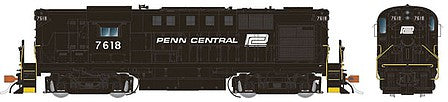 Rapido Trains 31531 HO Scale Alco RS11 - LokSound and DCC -- Penn Central 7618 (Ex-PRR, black, white)