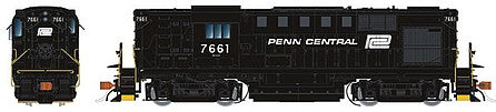 Rapido Trains 31534 HO Scale Alco RS11 - LokSound and DCC -- Penn Central 7661 (Ex-NH, black, white)