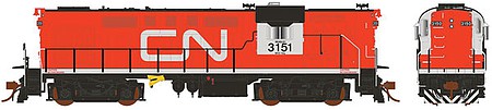 Rapido Trains 32515 HO Scale MLW RS18 - LokSound and DCC -- Canadian National 3153 (Tempo, red, white, black, No HEP)