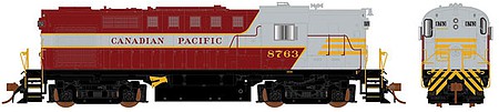 Rapido Trains 32529 HO Scale MLW RS18 - LokSound and DCC -- Canadian Pacific 8786 (maroon, gray, yellow, Block Lettering)