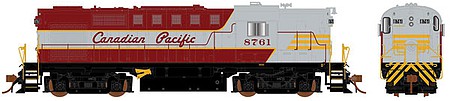 Rapido Trains 32533 HO Scale MLW RS18 - LokSound and DCC -- Canadian Pacific 8800 (maroon, gray, yellow, Script Lettering)