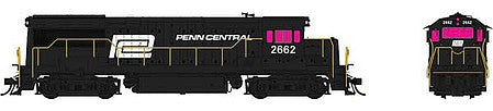 Rapido Trains 35518 HO Scale GE U25B Low Hood - Sound and DCC -- Penn Central 2664 (black, white, Large Logo)