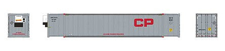 Rapido Trains 402016 HO Scale 53' High-Cube Container 2-Pack - Ready to Run -- Canadian Pacific CPPU 731775, 731788 (gray, red)
