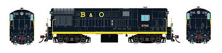 Rapido Trains 44001 HO Scale FM H16-44 Phase III - Standard DC -- Baltimore & Ohio 9740 (blue, yellow, Sans Serif B&O)