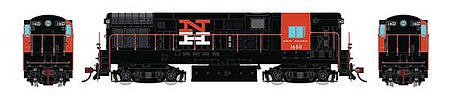 Rapido Trains 44012 HO Scale FM H16-44 Phase III - Standard DC -- New Haven 1612 (McGinnis Scheme, black, vermillion, white)
