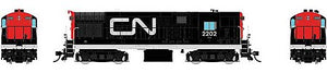 Rapido Trains 44534 HO Scale FM H16-44 - Sound and DCC -- Canadian National 2202 (black, white, red, Noodle Logo)