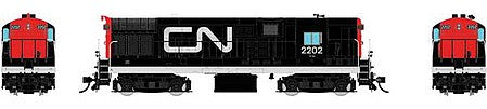 Rapido Trains 44534 HO Scale FM H16-44 - Sound and DCC -- Canadian National 2202 (black, white, red, Noodle Logo)