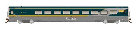Rapido Trains 508006 N Scale LRC Business Class - Ready to Run -- VIA Rail Canada (Business Class Scheme, green, gray, yellow)