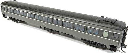 Rapido Trains 509140 N Scale Osgood Bradley Lightweight 10-Window Coach No Skirts - Ready to Run -- Southern Pacific 2204 (2-Tone Gray, Hatch Roof)