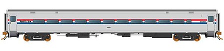 Rapido Trains 528002 N Scale Horizon Fleet Coach - Ready to Run -- Amtrak 54032 (Phase III Early, silver, narrow window band)