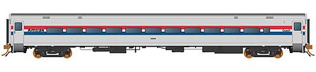 Rapido Trains 528006 N Scale Horizon Fleet Coach - Ready to Run -- Amtrak 54004 (Phase III Late, silver, wider window band)