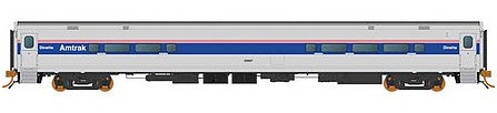 Rapido Trains 528026 N Scale Horizon Fleet Dinette - Ready to Run -- Amtrak 53003 (Phase IV, silver, blue, red)